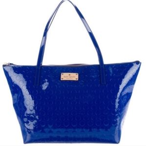 KATE SPADE YALETOWN SOPHIE COBALT BLUE TOTE BAG